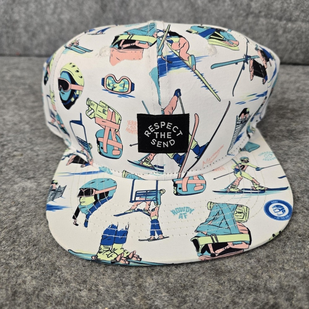 Respect The Send Hat Cap Snap Back Huck And Pray Ski Mens Multicolor